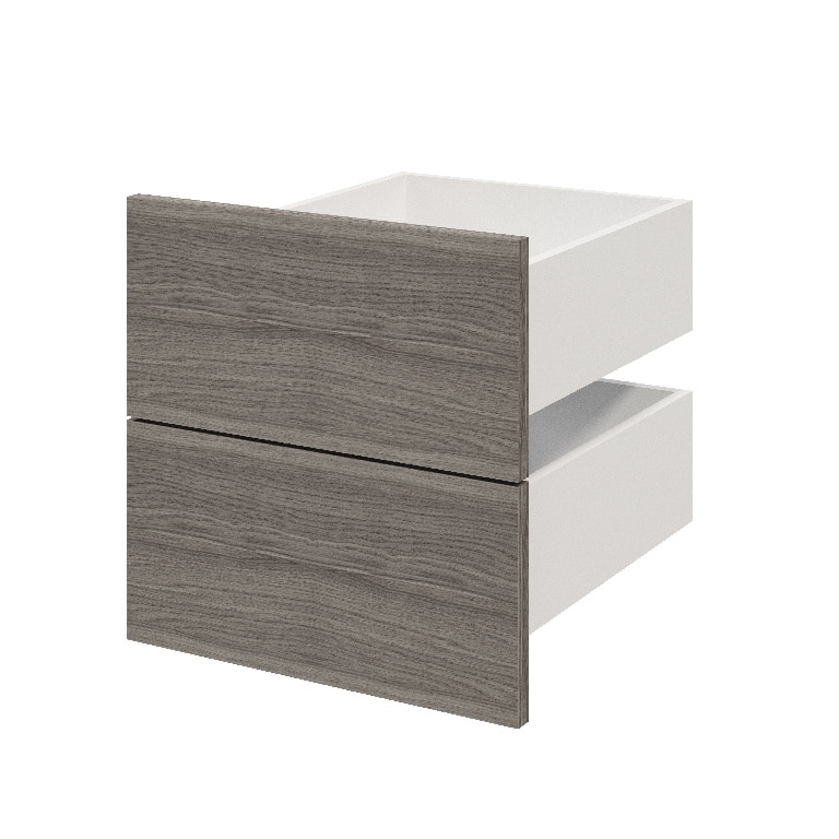 Sertar exterior, 45 x 37 cm Gri stejar 2 bucati • GoodHome Atomia