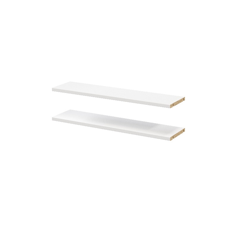 Pachet 2 rafturi, alb, 75 x 20 cm  GoodHome Atomia