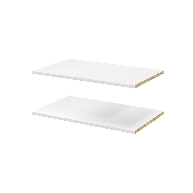 Pachet 2 rafturi, alb, 75 x 45 cm • GoodHome Atomia