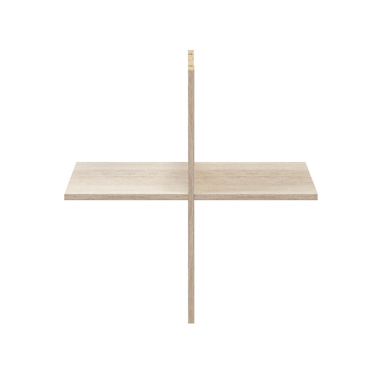 Rafturi stejar, 75 x 75 cm • GoodHome Atomia