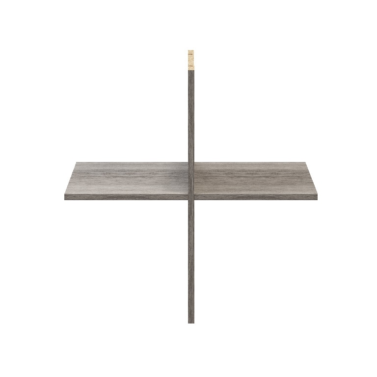 Rafturi, gri stejar, 75 x 75 cm  GoodHome Atomia