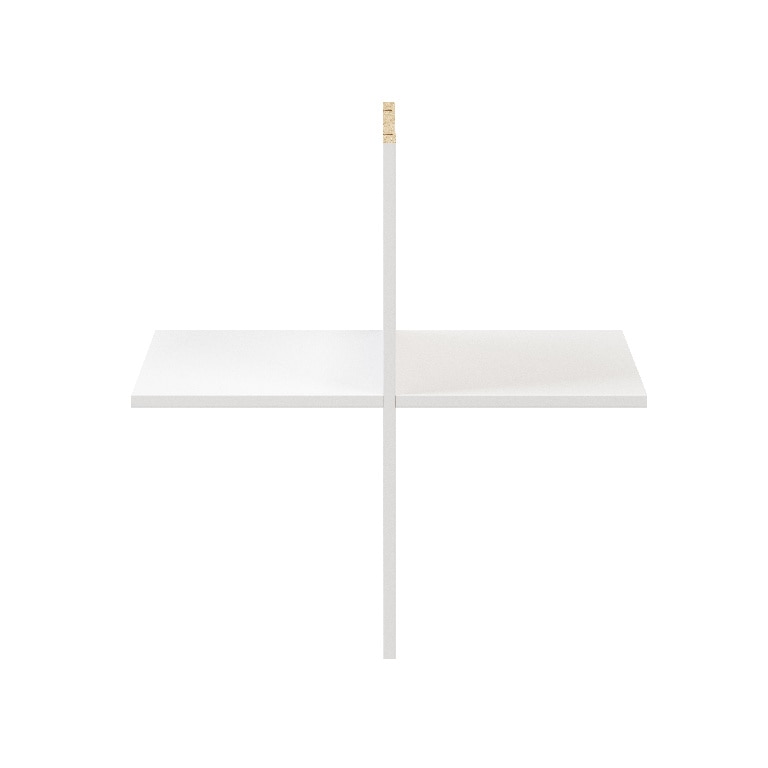 Rafturi alb, 75 x 75 cm  GoodHome Atomia