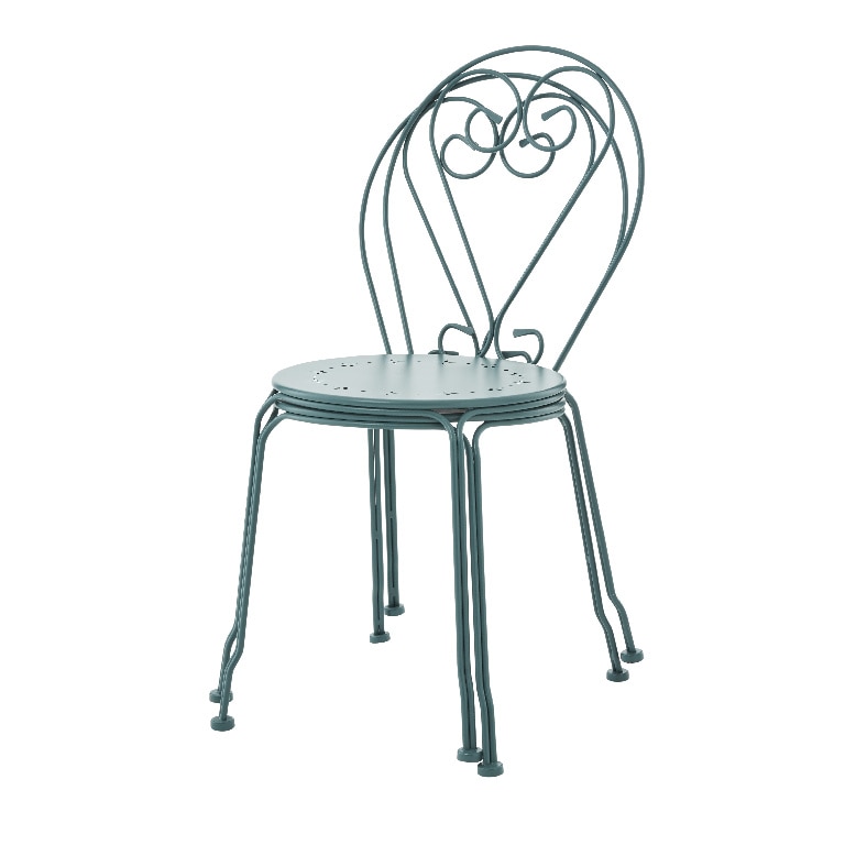 Scaun verde, metal, 44 x 88 x 54 cm GoodHome Vernon Sea