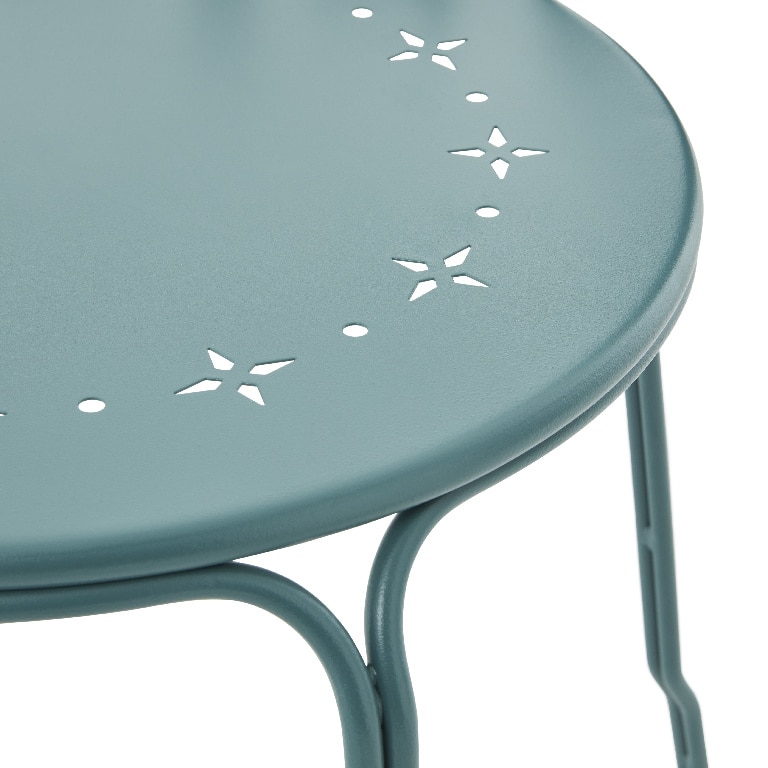 Scaun verde, metal, 44 x 88 x 54 cm GoodHome Vernon Sea