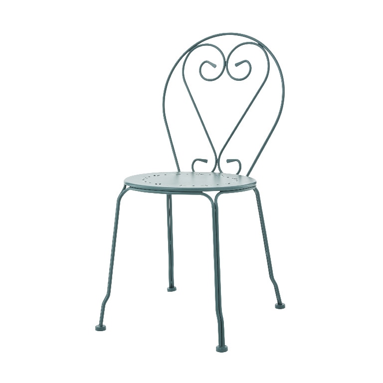 Scaun verde, metal, 44 x 88 x 54 cm GoodHome Vernon Sea