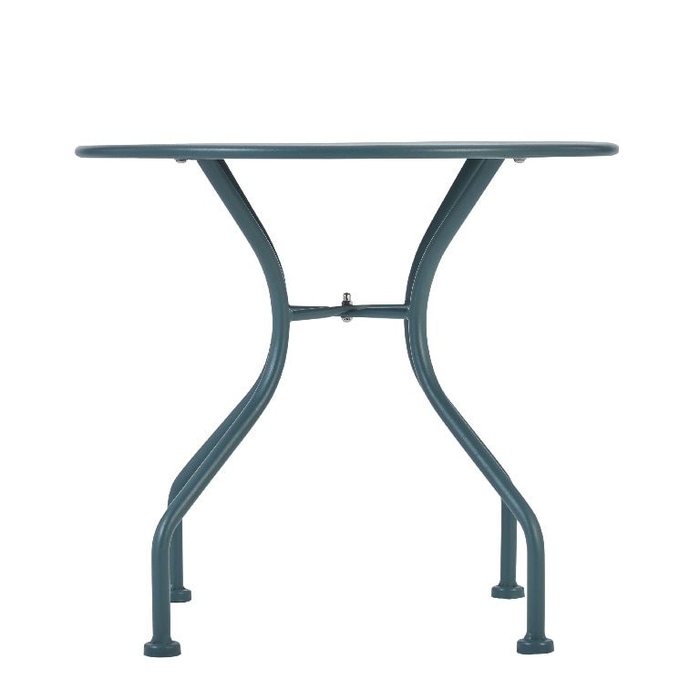 Masa de cafea, otel, verde, rotunda, 2 persoane, 50 x 46 cm • GoodHome vernon