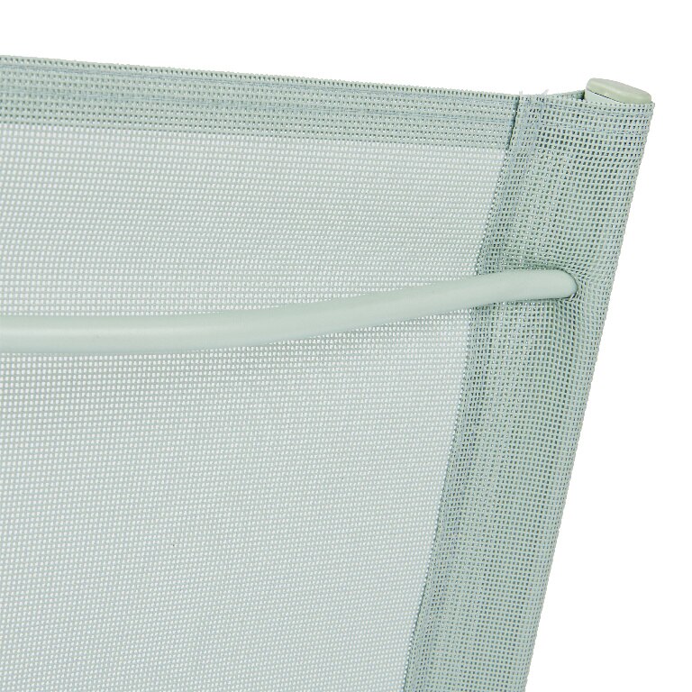 Scaun de gradina pliant GOODHOME Saba, 84.5 x 46.5 x 50 cm, otel si panza, verde