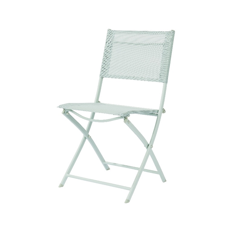 Scaun de gradina pliant GOODHOME Saba, 84.5 x 46.5 x 50 cm, otel si panza, verde