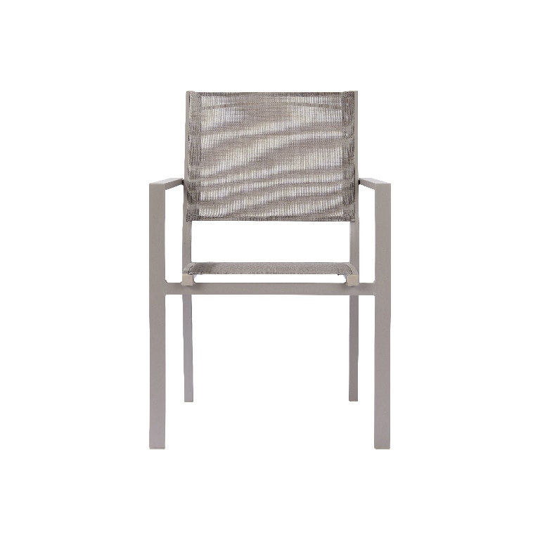 Scaun de gradina si terasa GoodHome Barbana, bej, metalic, 56 x 86 x 59 cm