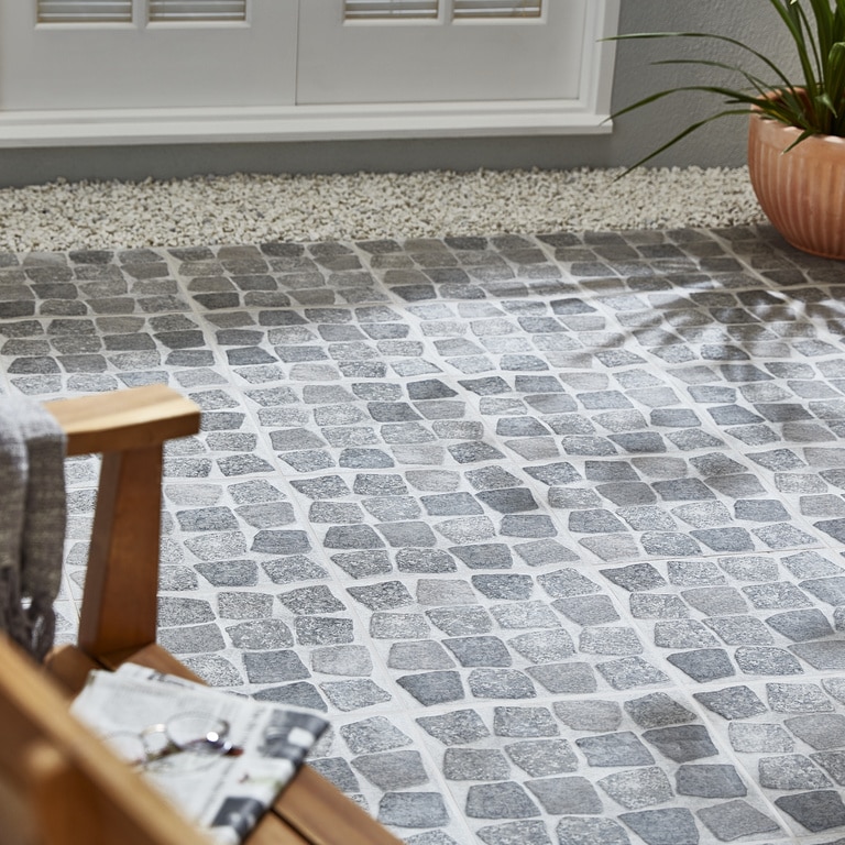 Gresie Exterior, Gri, Portelan, 33 x 33 cm, suprafata 1,663 mp • GoodHome Blocce