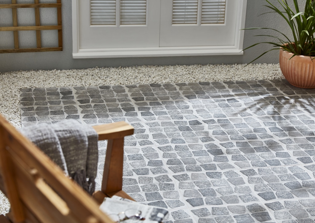 Gresie Exterior, Gri, Portelan, 33 x 33 cm, suprafata 1,663 mp • GoodHome Blocce