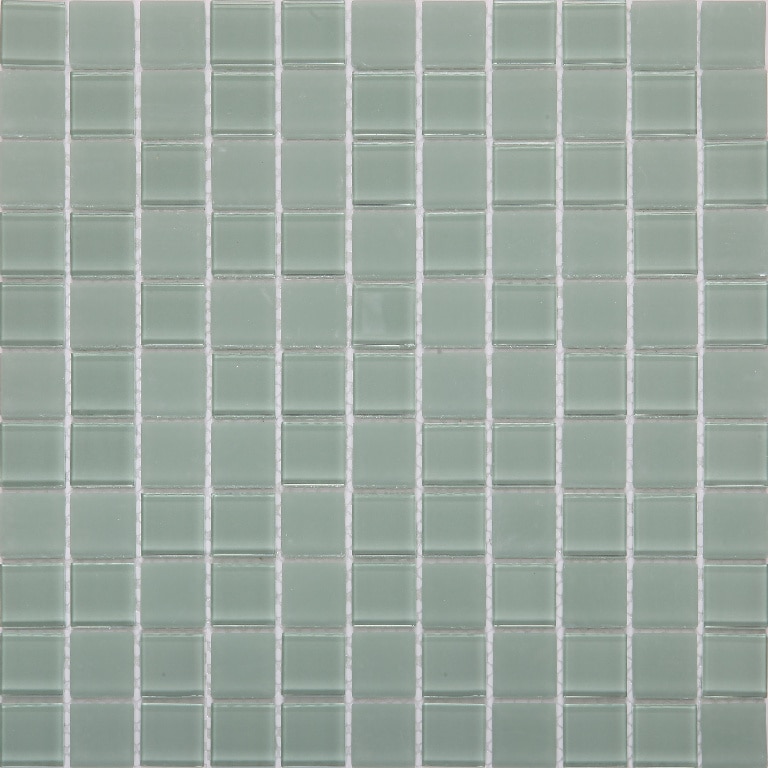 Mozaic interior, verde, sticla, patrat, 30 x 30 cm x 4 mm  Glina