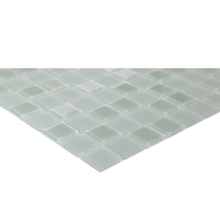 Mozaic interior, verde, sticla, patrat, 30 x 30 cm x 4 mm  Glina