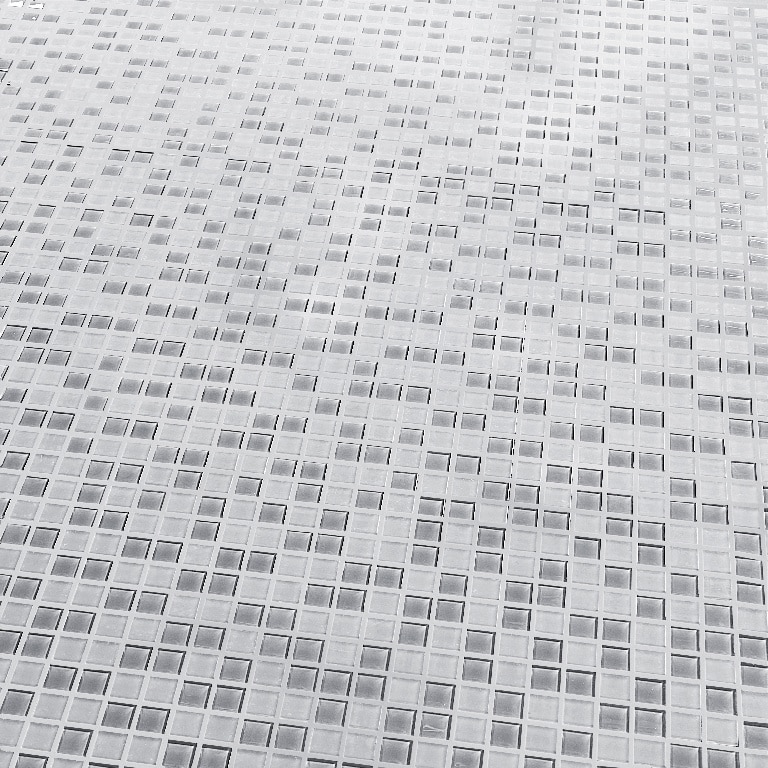 Mozaic interior, gri, sticla, patrat, 30 x 30 cm x 4 mm Glina