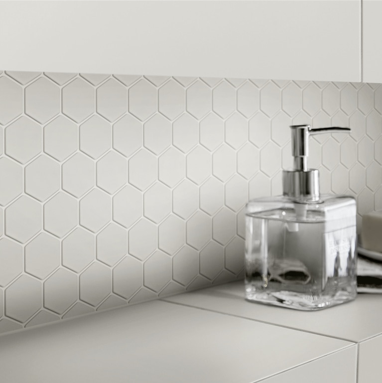 Mozaic interior, gri, sticla, patrat, 30 x 30 cm x 6 mm • GoodHome Plain