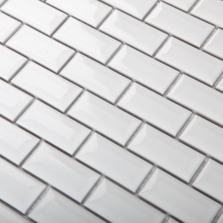 Mozaic interior, alb, ceramica, patrat, 30 x 30 cm x 6 mm  GoodHome Trentie