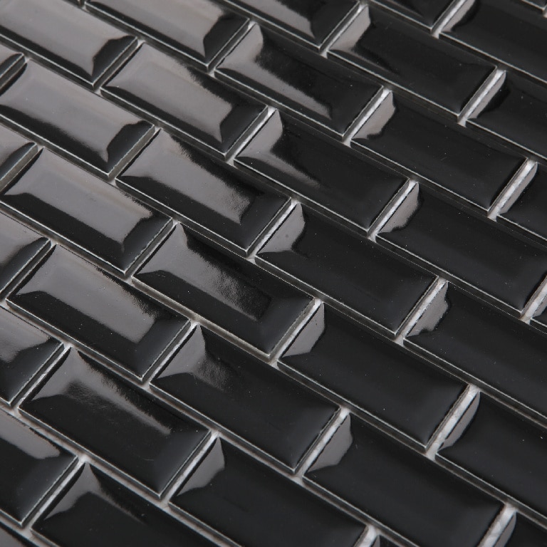 Mozaic interior, negru, ceramica, patrat, 30 x 30 cm x 6 mm  GoodHome Trentie