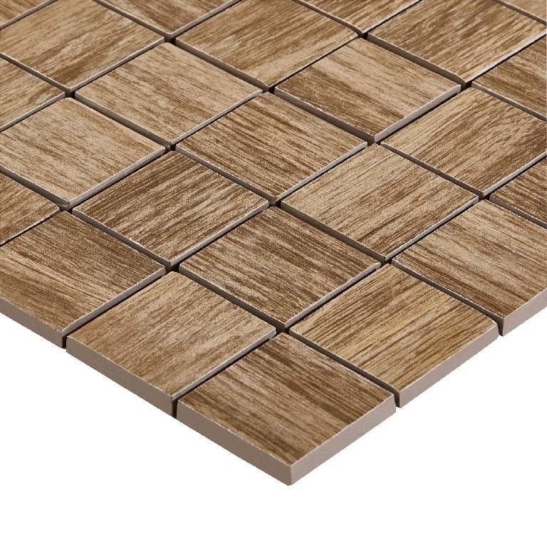 Mozaic ceramic decorativ GoodHome Wychwood, 30x30 cm, maro