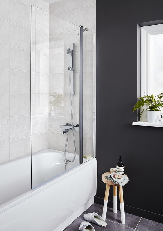 Faianta interior, alb, 40.05 x 25.05 x 0.75 cm, 1 mp • Marble