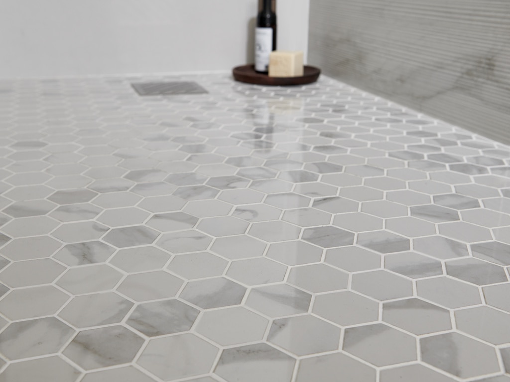 Mozaic portelanat decorativ GoodHome Ultimate Marble, 30x30 cm, alb