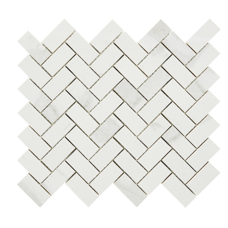 Mozaic portelanat decorativ GoodHome Ultimate Marble, 30x30 cm, alb