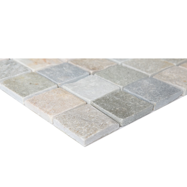 Mozaic interior, bej, piatra naturala, patrat, 30.3 x 30 cm x 10 mm  GoodHome Quartzite