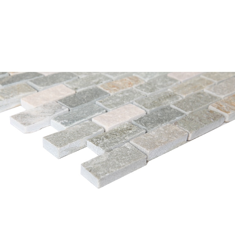 Mozaic interior, bej, piatra naturala, patrat, 30 x 30 cm x 10 mm  GoodHome Quartzite