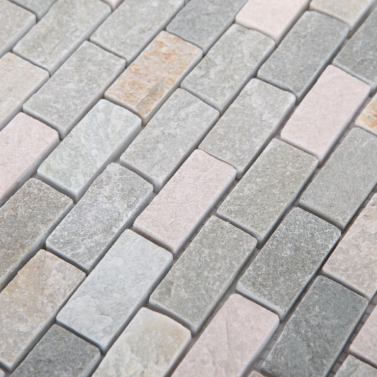 Mozaic interior, bej, piatra naturala, patrat, 30 x 30 cm x 10 mm  GoodHome Quartzite
