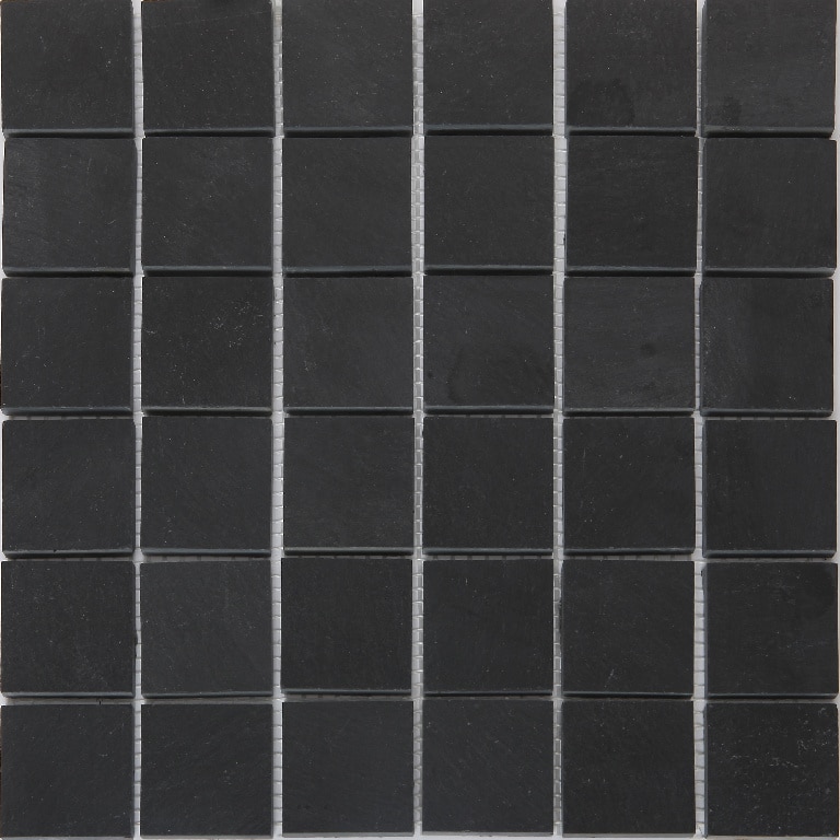 Mozaic interior GoodHome, antracit, piatra naturala, patrat, 30.4 x 30.3 cm x 10 mm