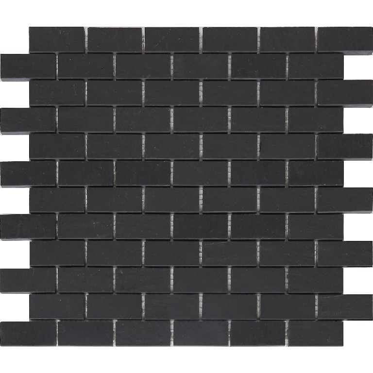 Mozaic interior, antracit, piatra naturala, patrat, 30 x 30 cm x 10 mm  GoodHome Slate