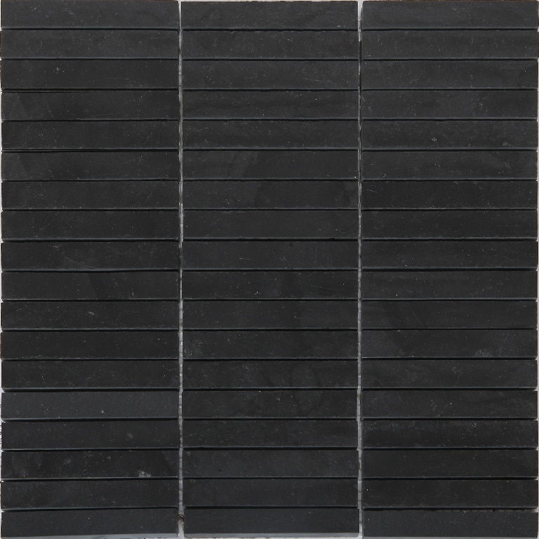 Mozaic interior, antracit, piatra naturala, patrat, 30.4 x 30.3 cm x 10 mm  GoodHome Slate
