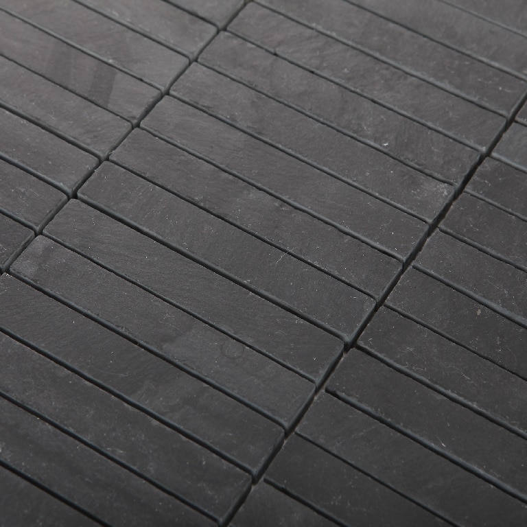 Mozaic interior, antracit, piatra naturala, patrat, 30.4 x 30.3 cm x 10 mm  GoodHome Slate