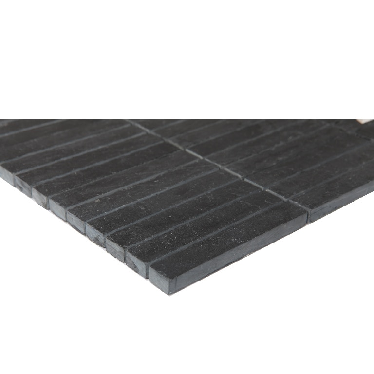 Mozaic interior, antracit, piatra naturala, patrat, 30.4 x 30.3 cm x 10 mm  GoodHome Slate