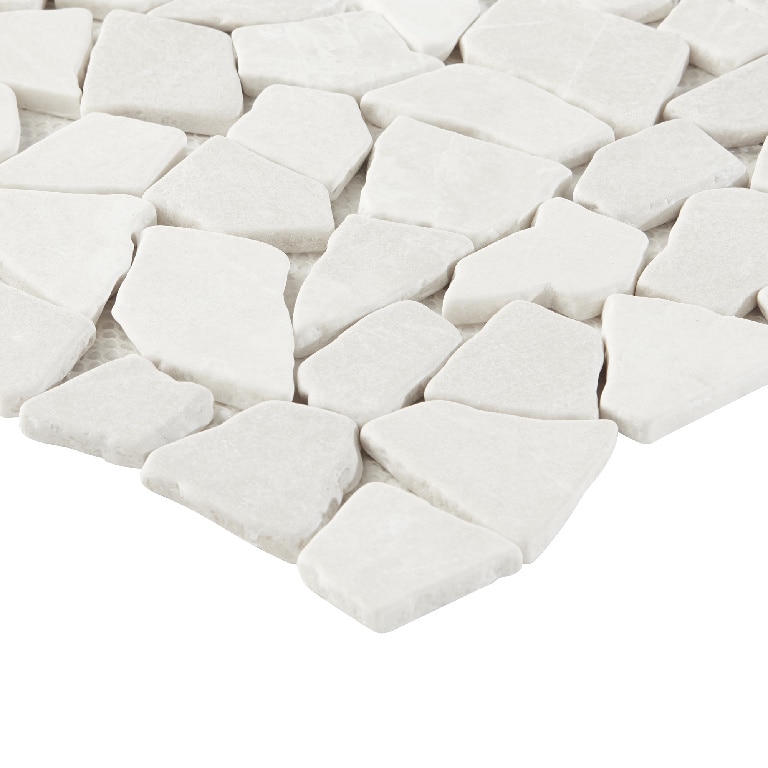 Mozaic ceramic decorativ GoodHome Bohai, 31.5x31.5 cm, gri deschis