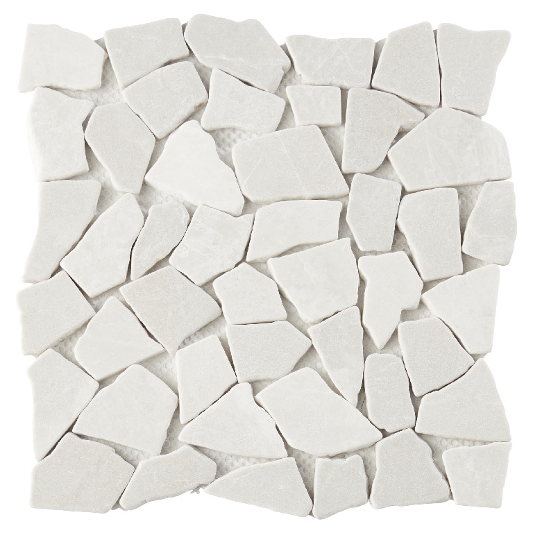 Mozaic ceramic decorativ GoodHome Bohai, 31.5x31.5 cm, gri deschis