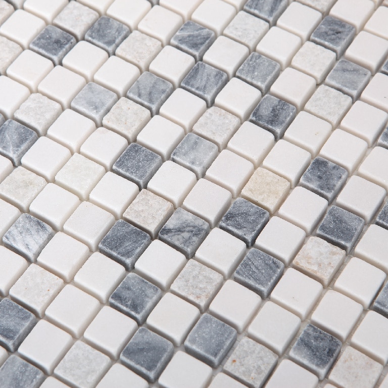 Mozaic interior, gri, piatra naturala, patrat, 30 x 30 cm x 8 mm  GoodHome Ikarai