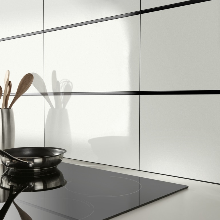 Mozaic interior, negru, aluminiu, dreptunghiular 1 x 60 cm x 8 mm  GoodHome Hoa