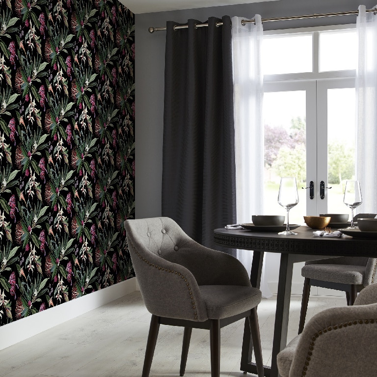 Tapet netesut GOODHOME Shera, 52 x 1000 cm, model floral, 5.2 mp