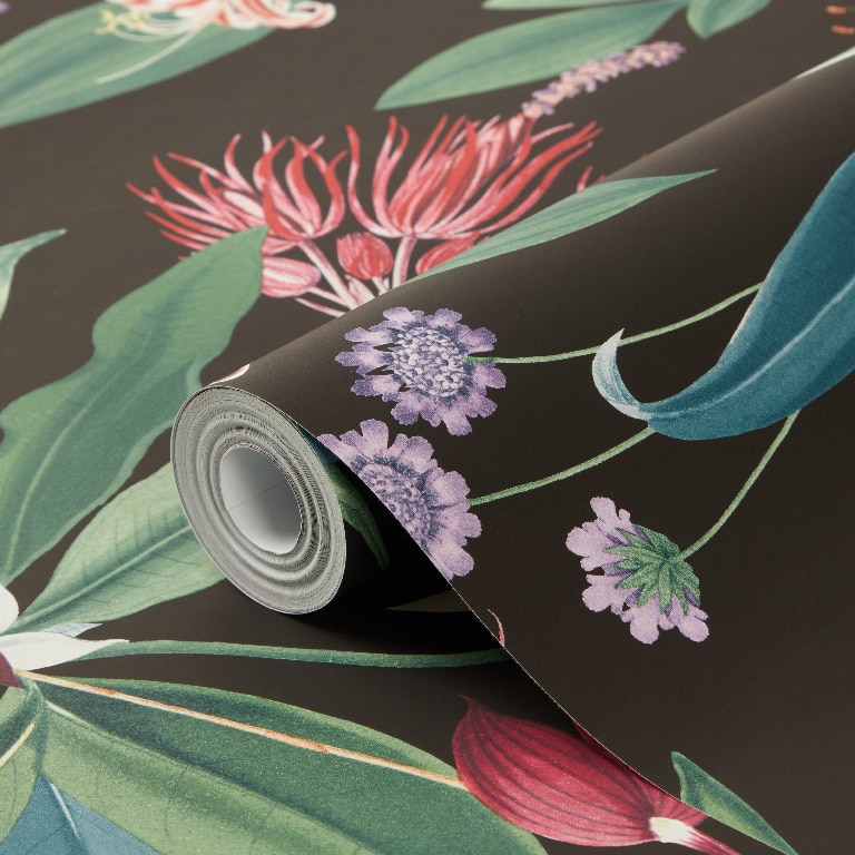 Tapet netesut GOODHOME Shera, 52 x 1000 cm, model floral, 5.2 mp