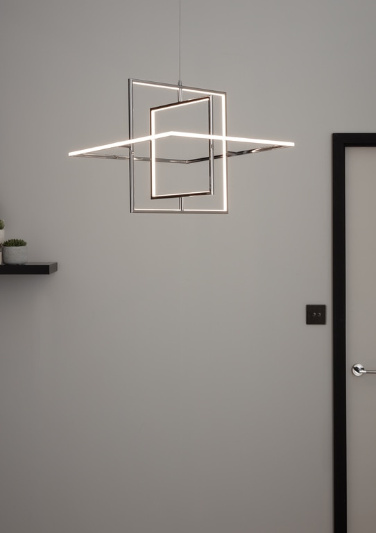 Pendul argintiu, 3000 K, 1 X 30 W • GoodHome Kohmani