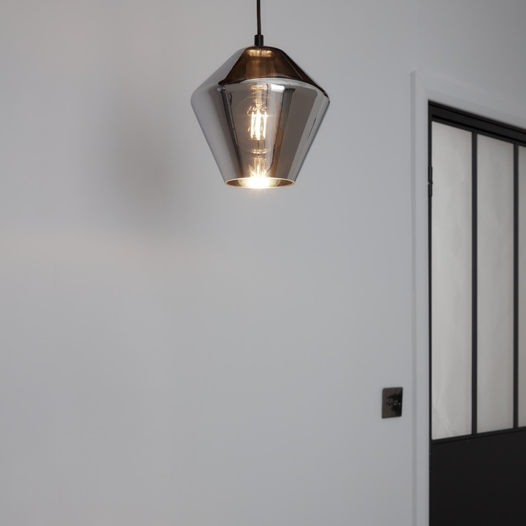 Lustra tip pendul, Transparent, 28 W, 1 x E27 • GoodHome Flachee