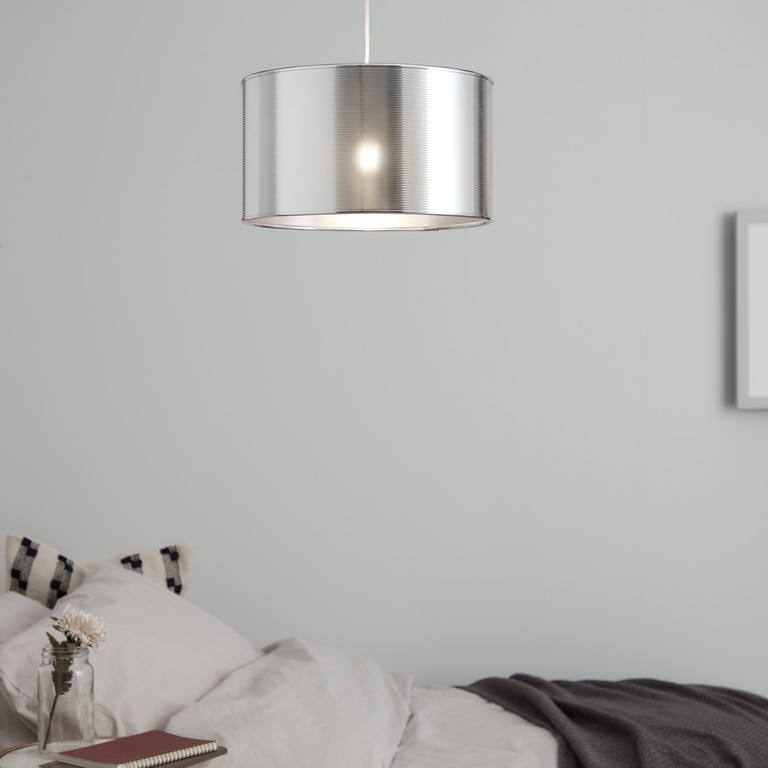 Lustra tip pendul, Argintiu, 42 W, 1 x E27 • GoodHome Tectit