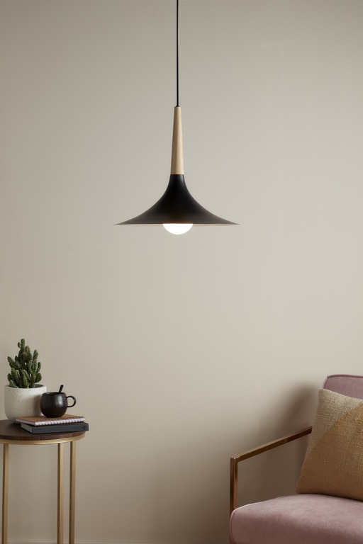 Lustra tip pendul, Negru, 42 W, 1 x E27 • GoodHome Arraqis