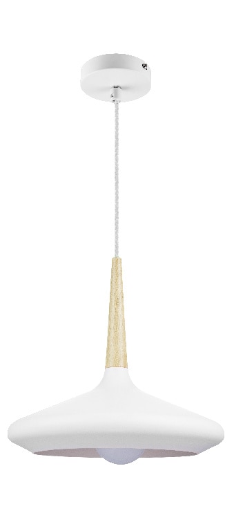 Lustra tip pendul, Alb, 42 W, 1 x E27 • GoodHome Arraqis