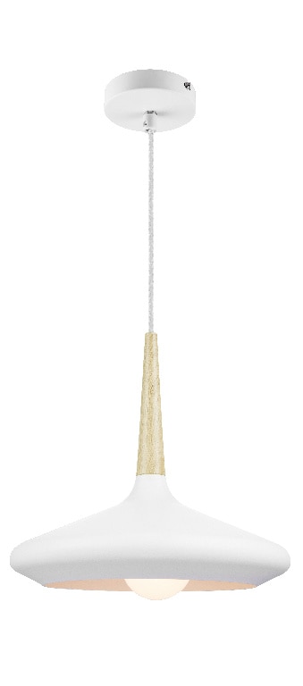 Lustra tip pendul, Alb, 42 W, 1 x E27 • GoodHome Arraqis