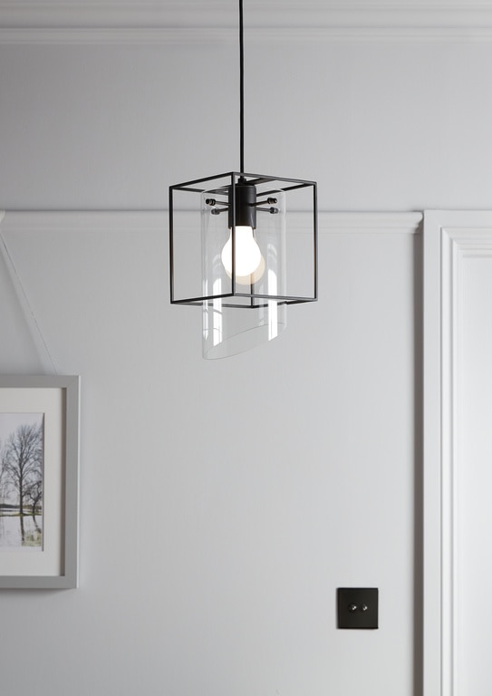 Lustra tip pendul, Negru, 42 W, 1 x E27  GoodHome Daluiz