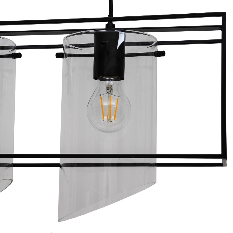 Lustra tip pendul, Negru, 42 W, 3 x E27 • GoodHome Daluiz