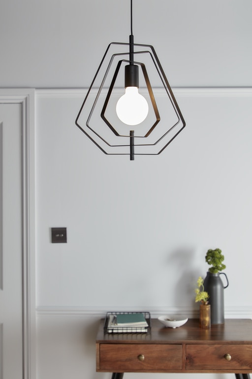 Pendul, negru, 1 x 42 W • GoodHome Nedoki