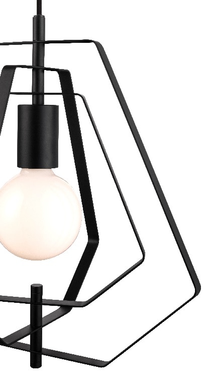 Pendul, negru, 1 x 42 W • GoodHome Nedoki