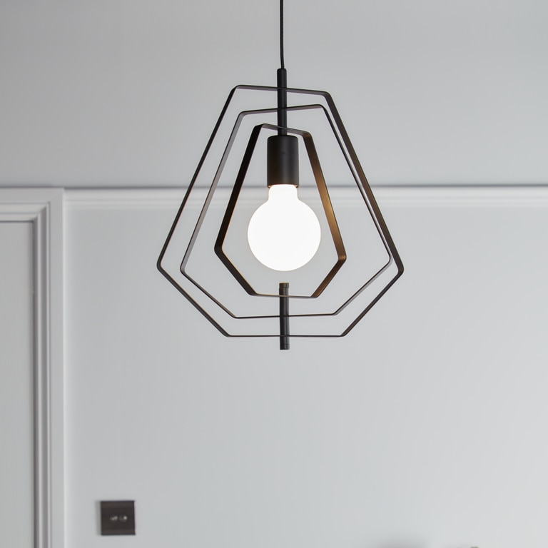 Pendul, negru, 1 x 42 W • GoodHome Nedoki